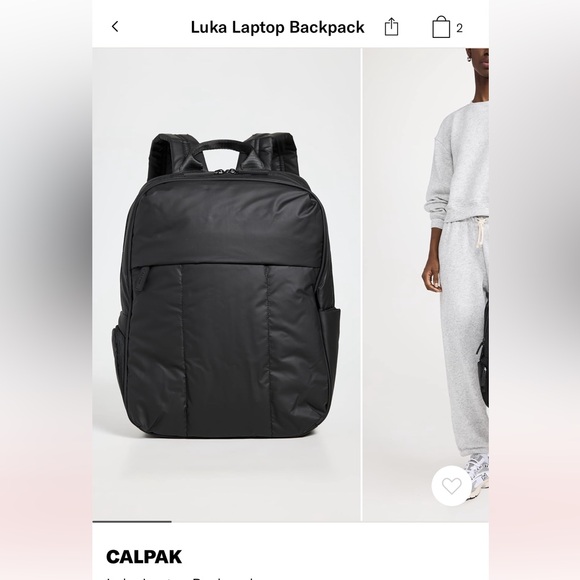 Calpak Handbags - CALPAK Luka Laptop Black Backpack